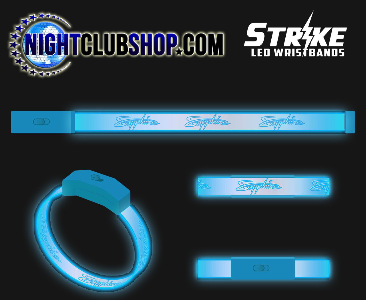 Personalized, Custom, Light up, illuminated, LED, wristband, bracelet, Bands, Name in Lights