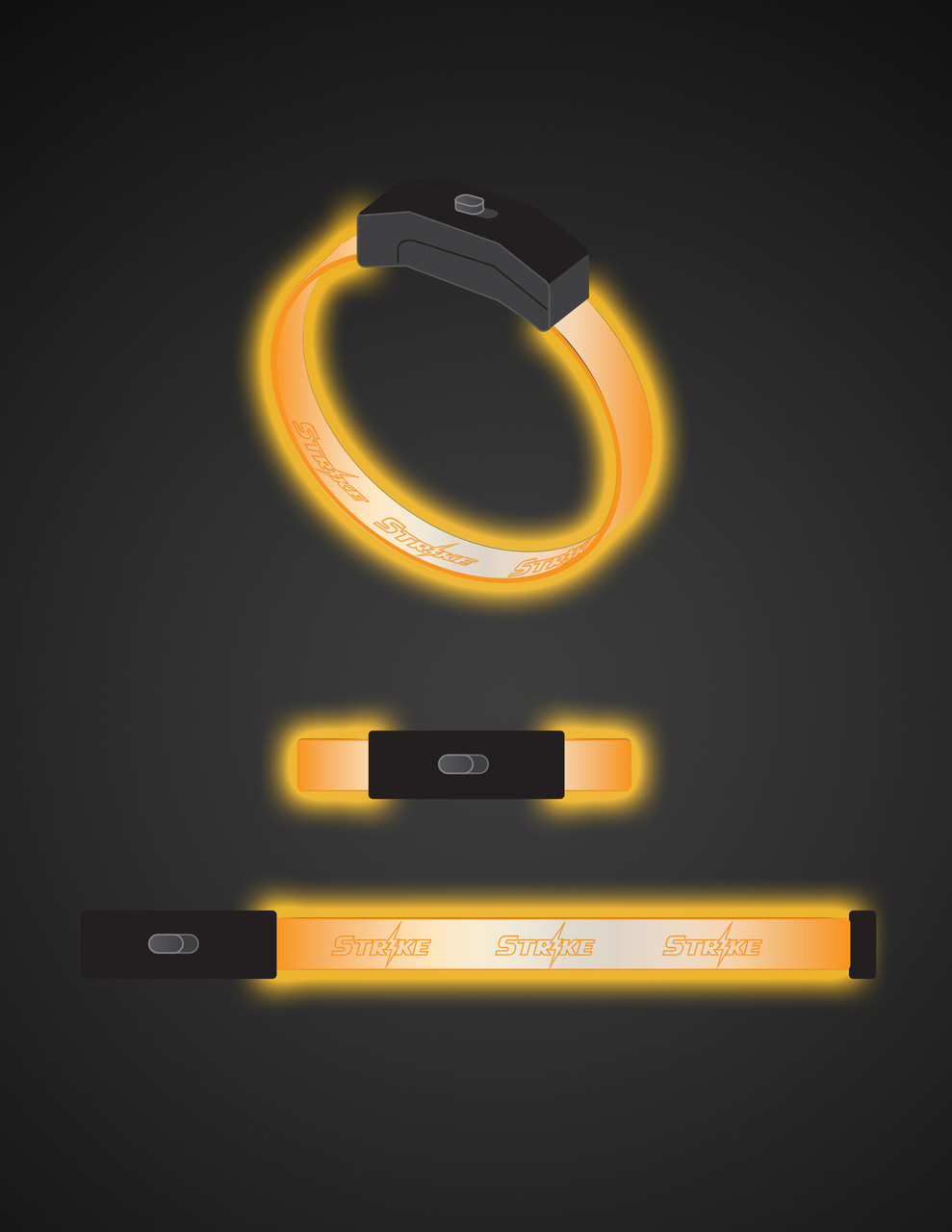 LED, Band, Bracelet, Wristband, engraved, custom, Light up