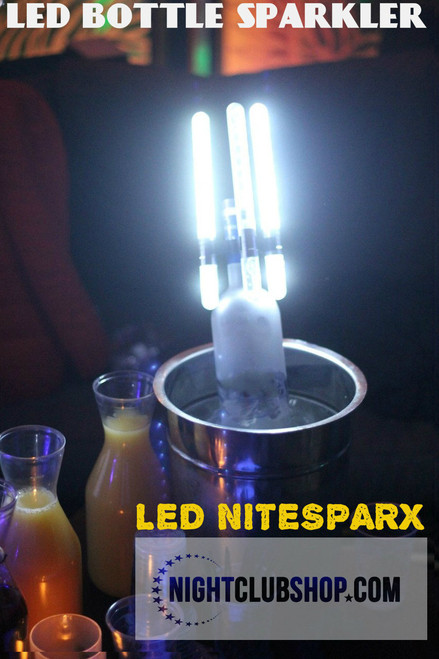 LED NITESPARX, LED SPARKLER, Electronic sparkler, champagne, bottle, sparkler, LED