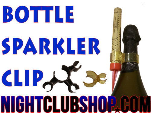 champagne, bottle sparkler, bottle, sparkler, clip, sparkler clip, single clip, Bottle clip, nitesparx, bottle service
