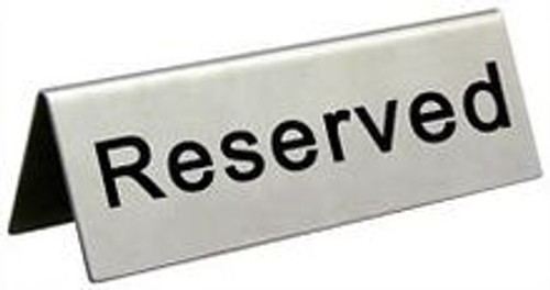 reserved sign