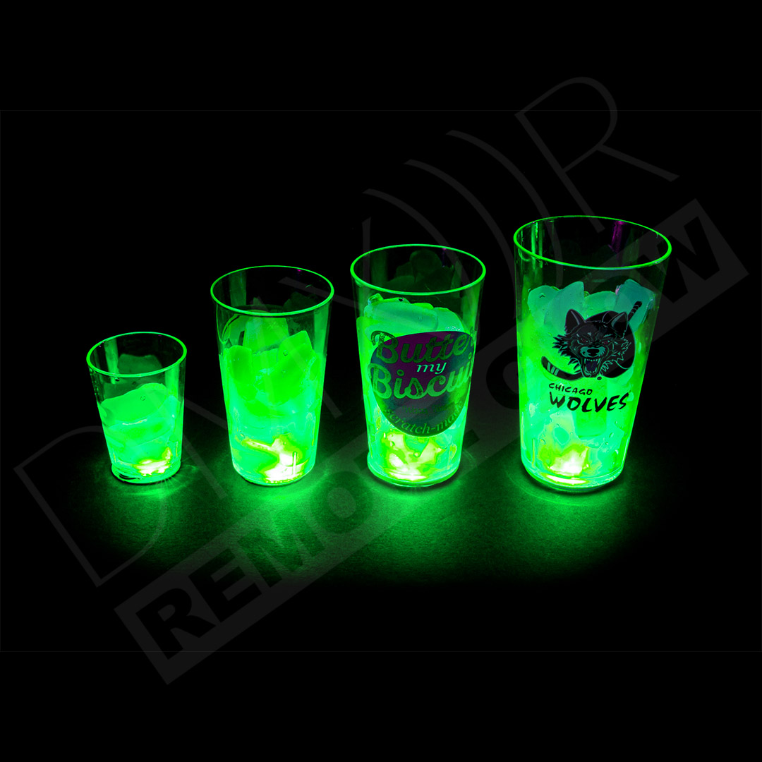 Glorifier Display Bottle Glow Light Up Bottle VIP Bottle Light Stickers White -10 Pack