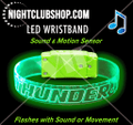 Sound,reactive,activated, custom, LED, Wristband,bracelet, sports,charity,school, nightclub, VIP, fundraiser, sound activated, music,flashing,