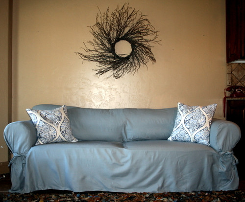 Pottery Barn Loosefit Square Cushion Everyday Tie Slipcover Large Sofa Ugly Company Llc