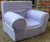 Ugly-Where Chair Slipcover - Regular Size - Free Personalization - Lavender, White Piping