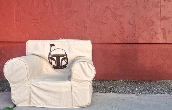 Ugly-Where Chair Slipcover - Regular Size - Free Personalization - Boba Fett Star Wars Tan