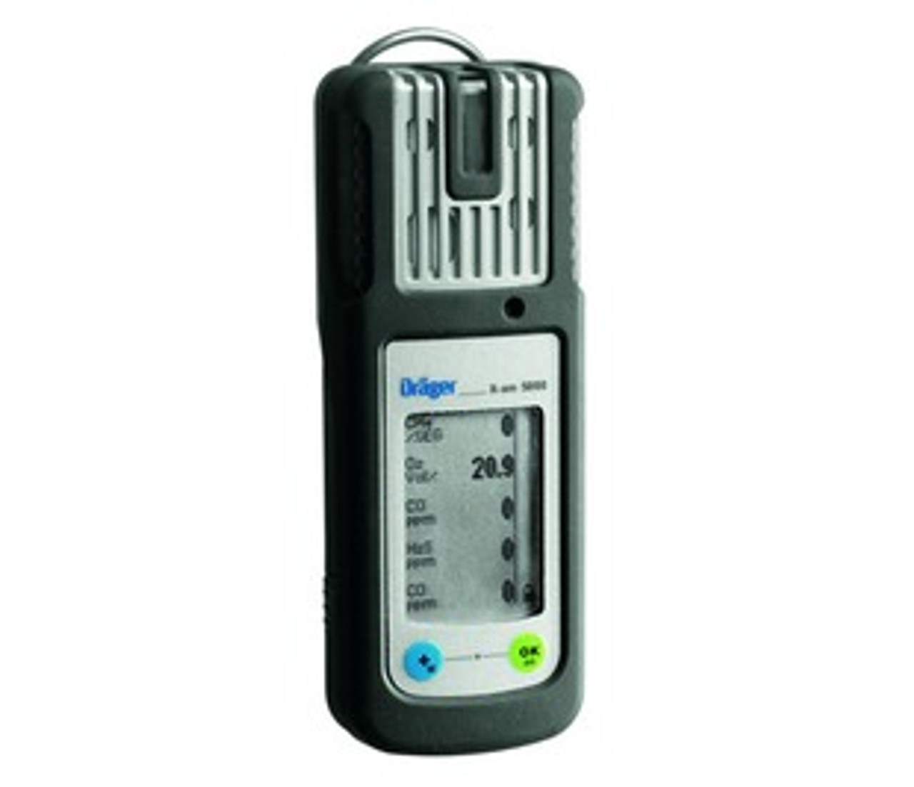 Draeger Safety X-am 5000 Gas Monitor with O2,LEL,CO, H2S Sensors and Charger