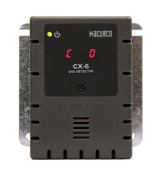 Macurco CX-6-CO: Gray Housing Carbon Monoxide CO Fixed Gas Detector & Controller w/ Replaceable Sensor - UL2075 
