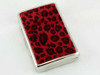 Red Cheetah Fur Cigarette Case