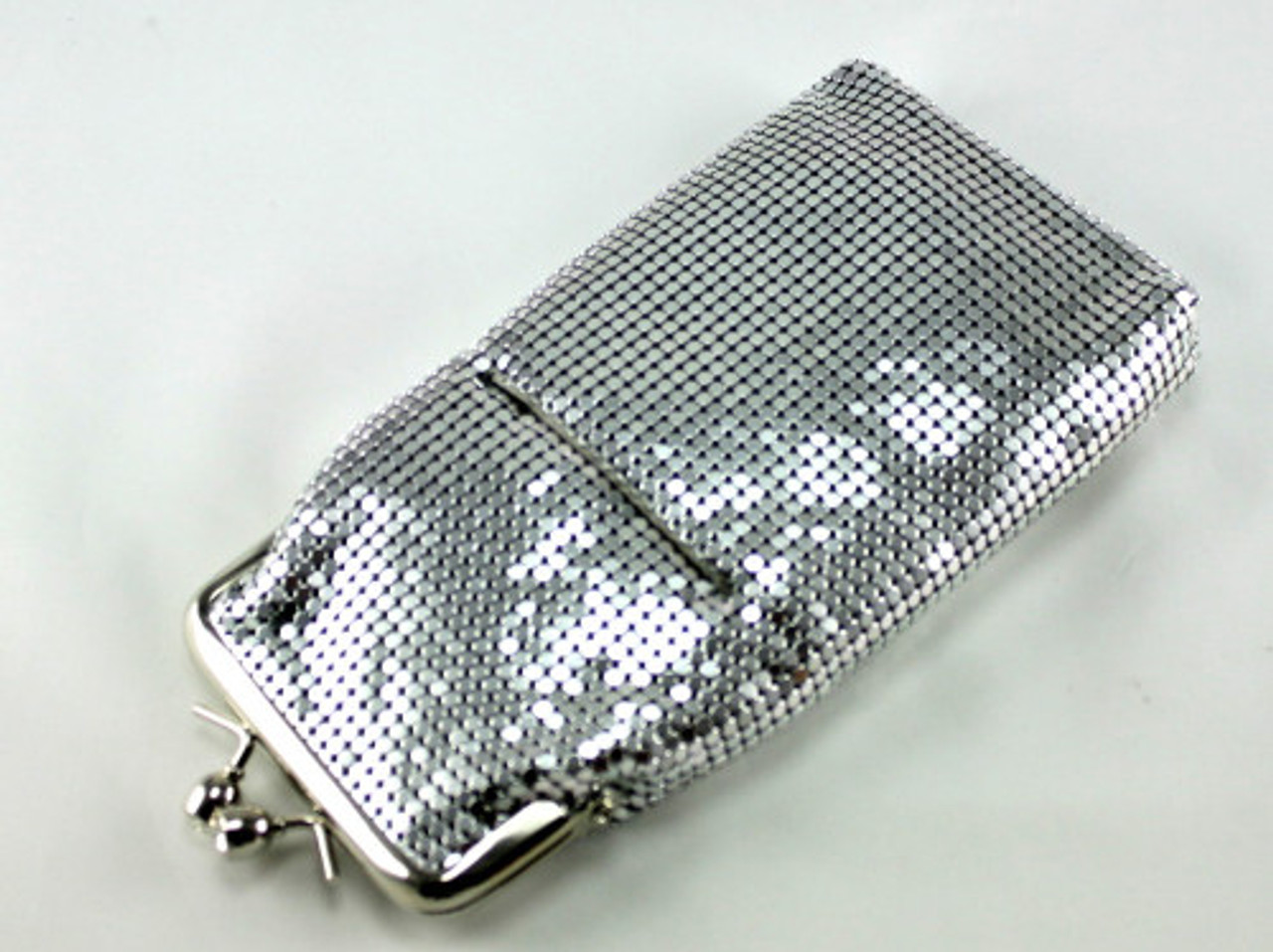 Shimmering Cigarette Pack Holder with Jeweled Clasp