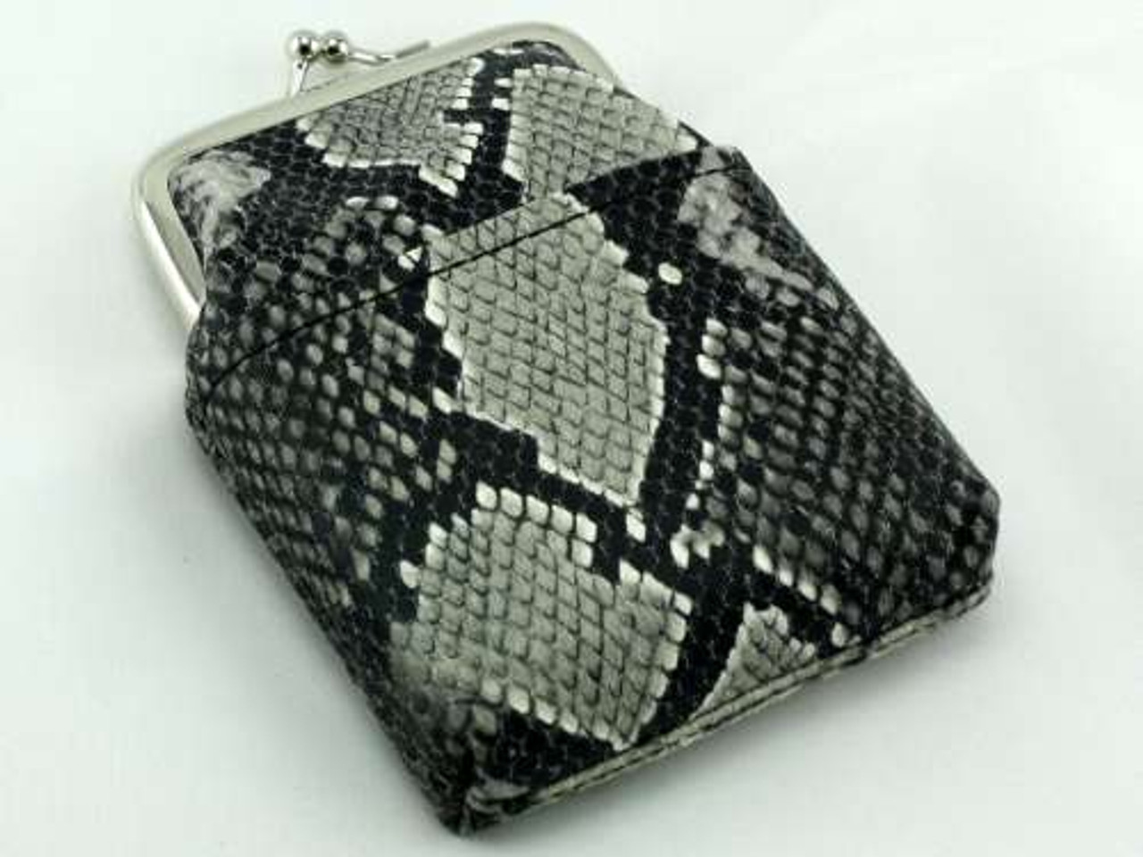 Grey Snakeskin Cigarette Pack Holder