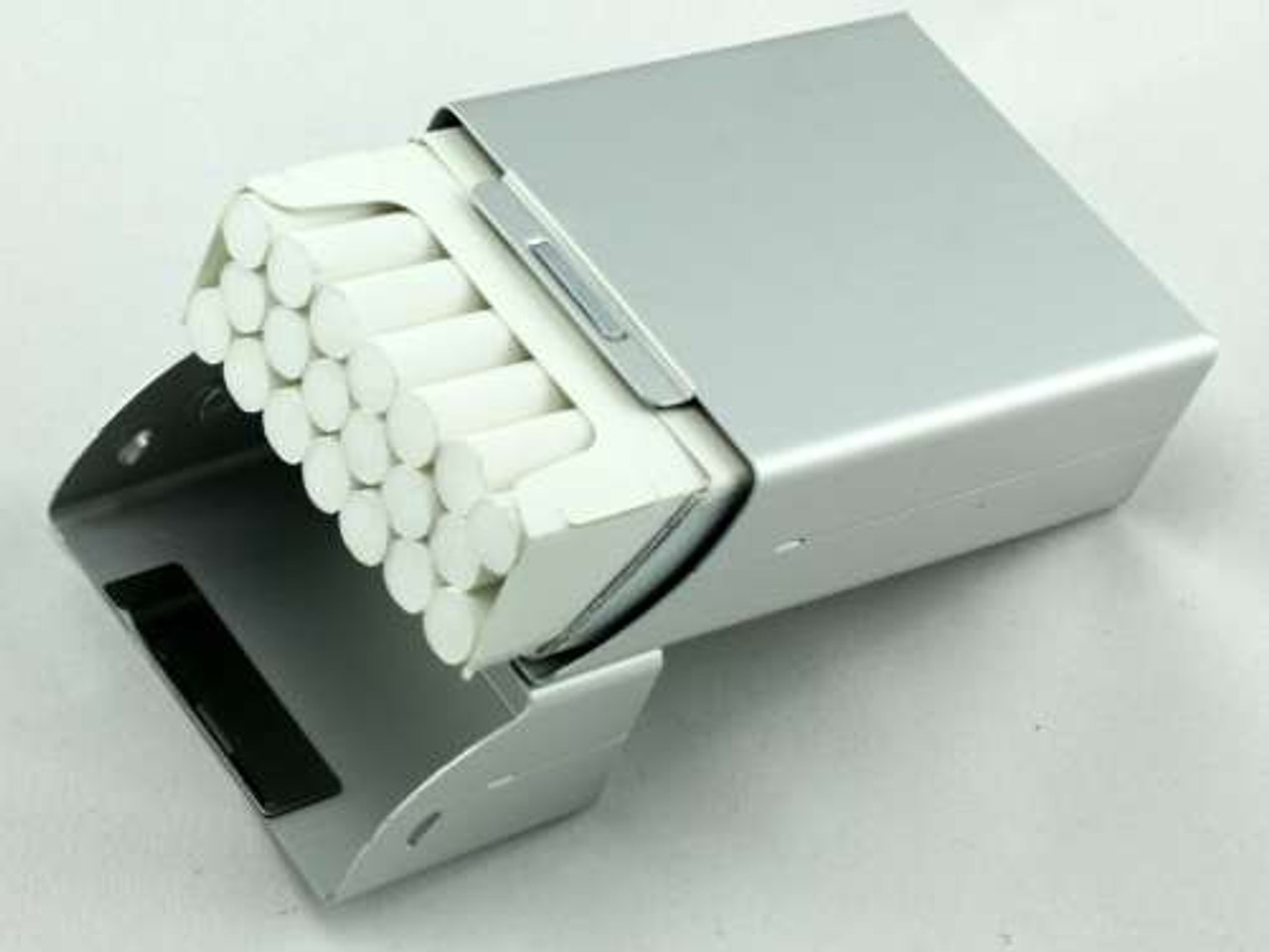 Silver Flip Cigarette Pack Holder