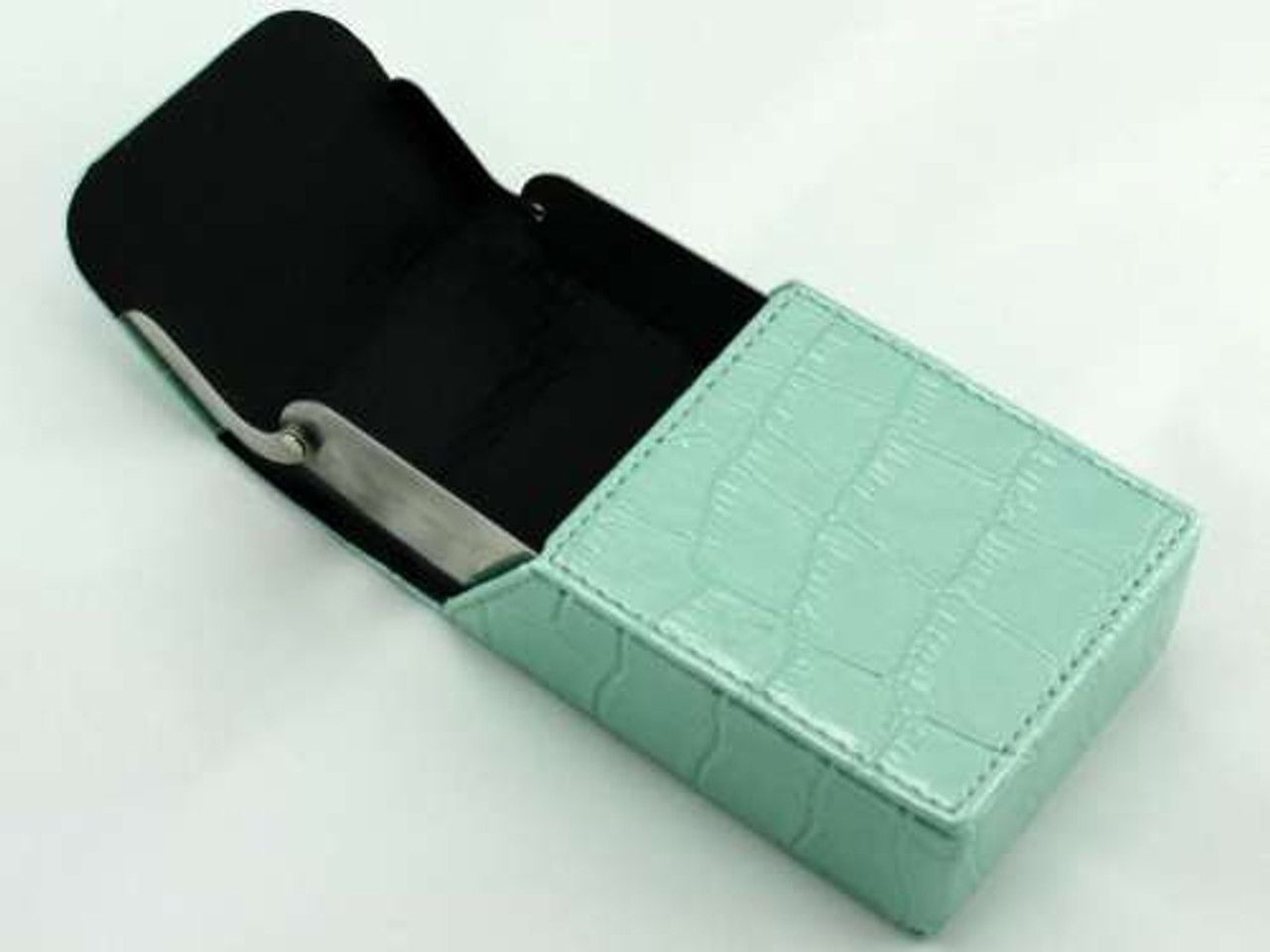 Turquoise Crocodile Cigarette Pack Holder