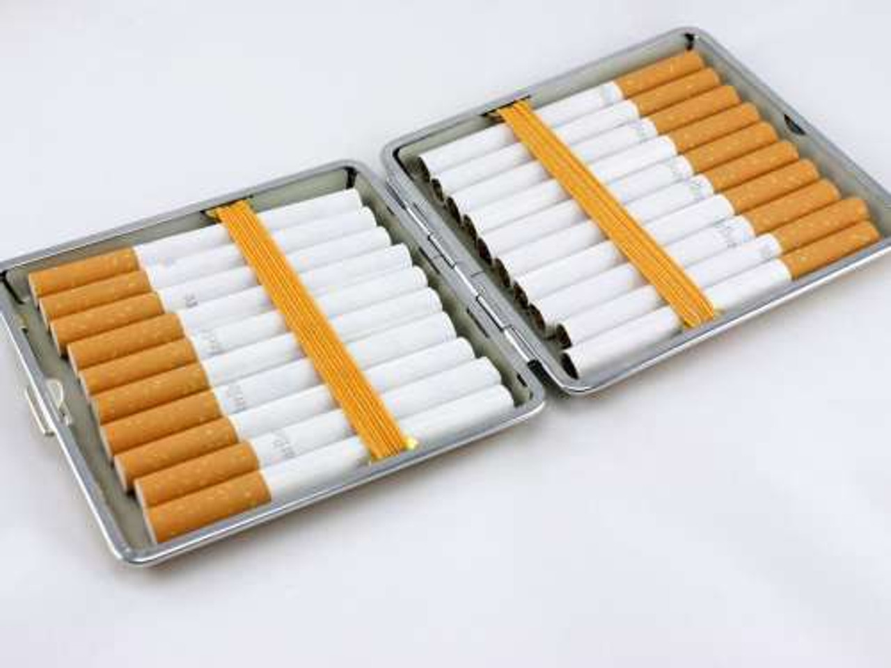 Smooth Tan Leather Cigarette Case