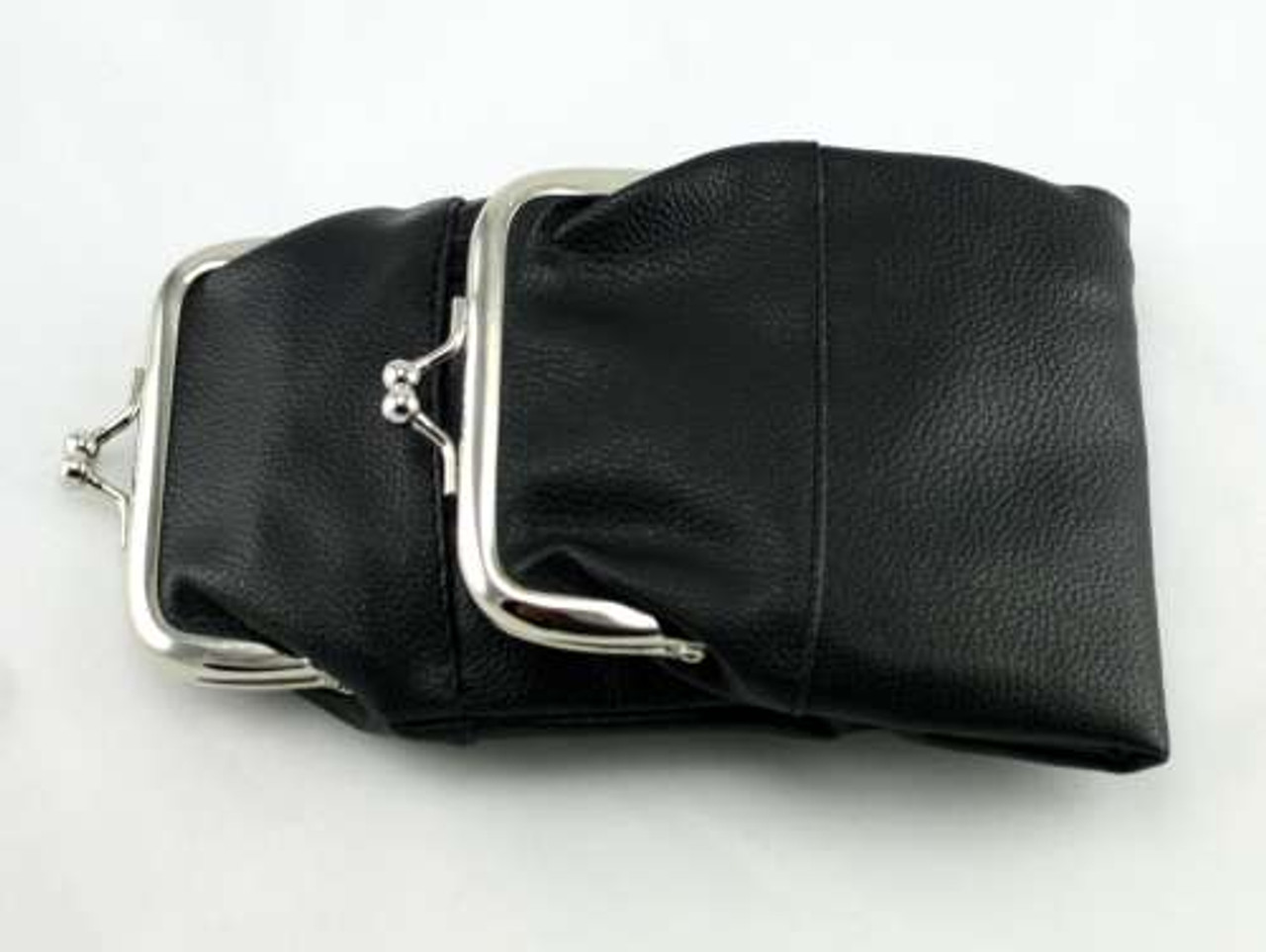 Black Leather Purse Cigarette Pack Holder