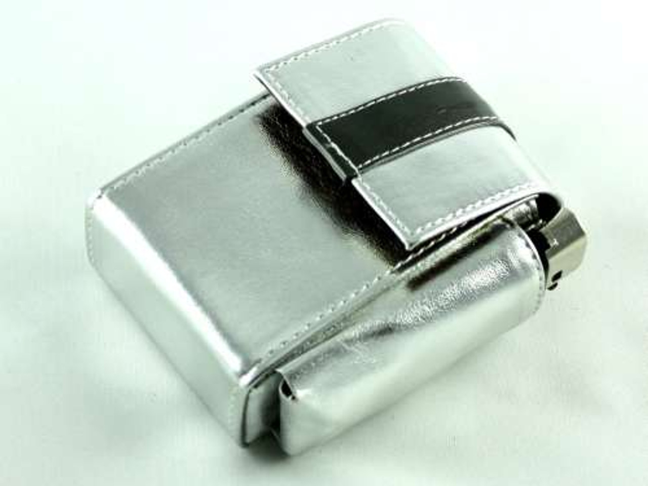 Metallic Silver Cigarette Pack Holder