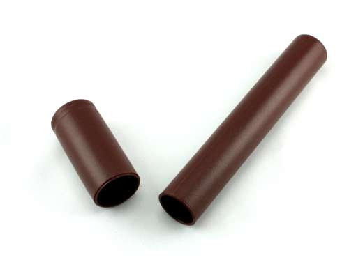 Brown Adjustable Plastic Cigar Tube