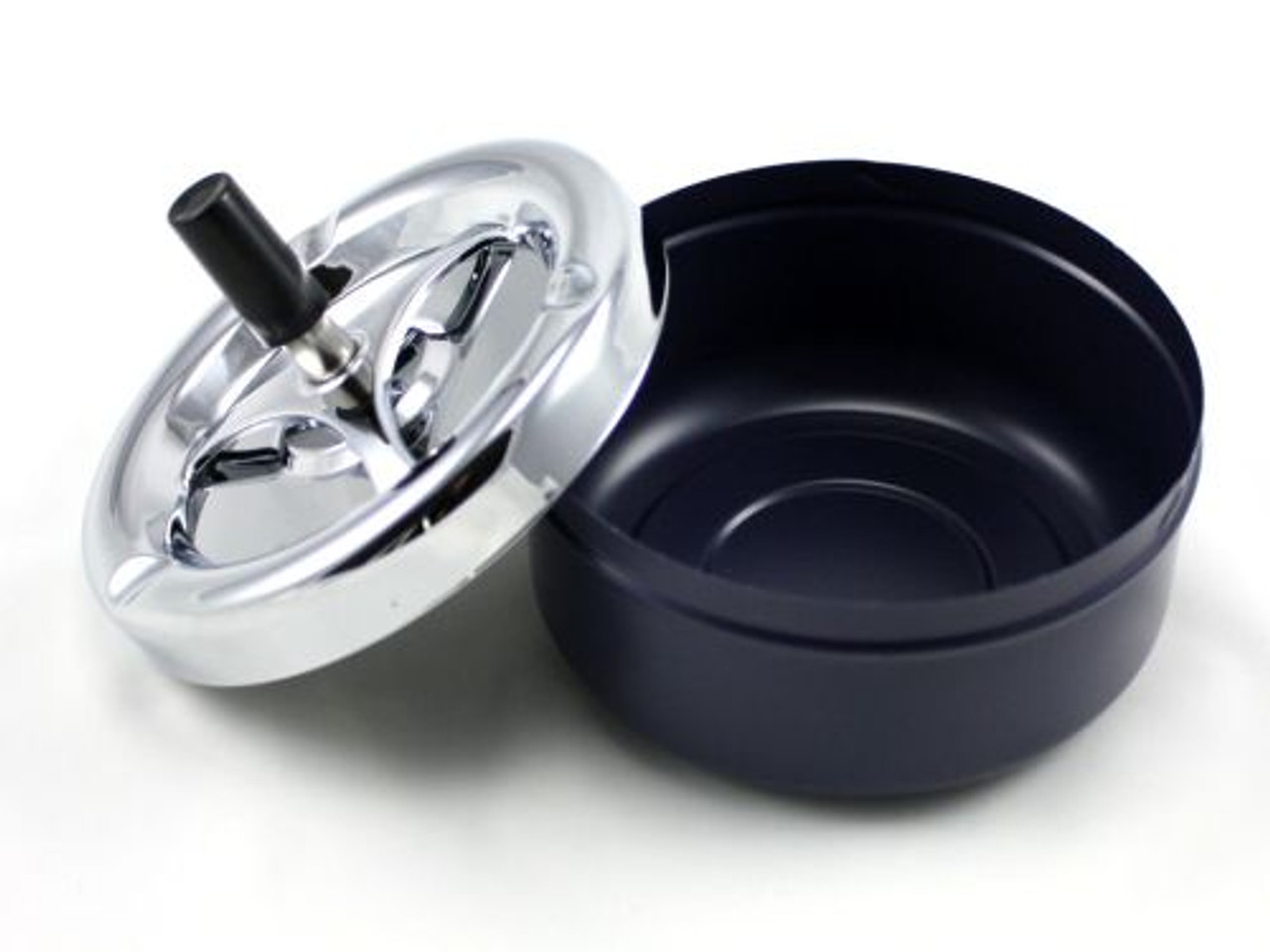 Blue Markell Spinning Cigarette Ashtray