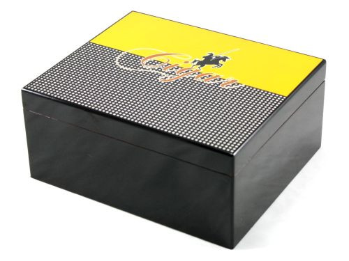 Columbo Medium Black Cigar Humidor