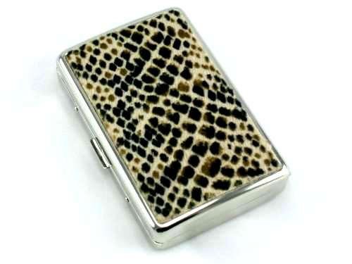 Brown Python Cigarette Case