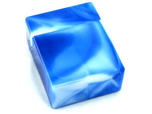 Sky Blue Marble Plastic Cigarette Case