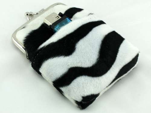 Zebra Fur Cigarette Pack Holder
