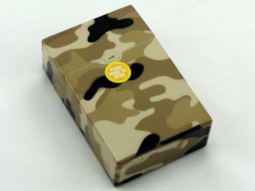 Brown Camouflage Cigarette Pack Holder