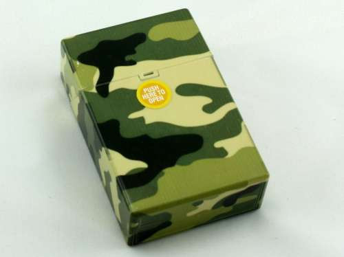 Green Camouflage Cigarette Pack Holder