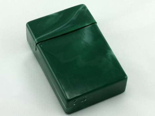 Green Swirl Cigarette Pack Holder
