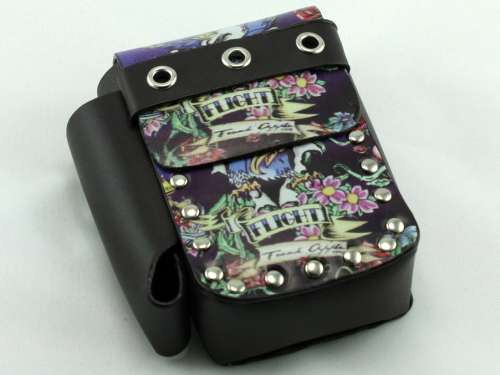Wild Tattoo Leather Cigarette Pack Holder