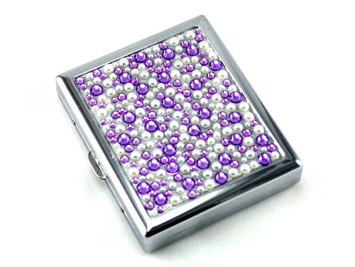 Purple Rain Stone Cigarette Case