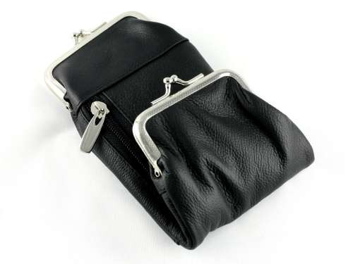 Black Leather Deluxe Cigarette Pack Holder