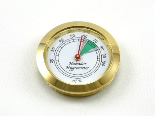 Credo Analog Hygrometer Cigar Humidity Gauge for Humidors