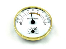 Brighton Analog Cigar Hygrometer with Thermometer