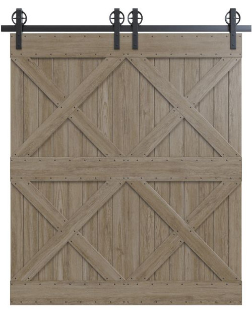 double x biparting barn doors