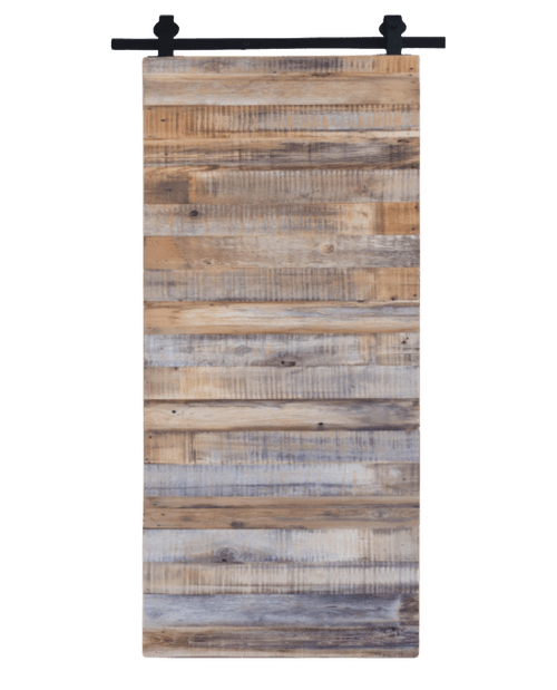 Fully Custom Gray Reclaimed Wood Sliding Barn Door