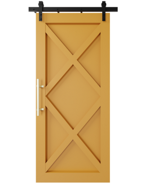 modern 2 x panel barn door