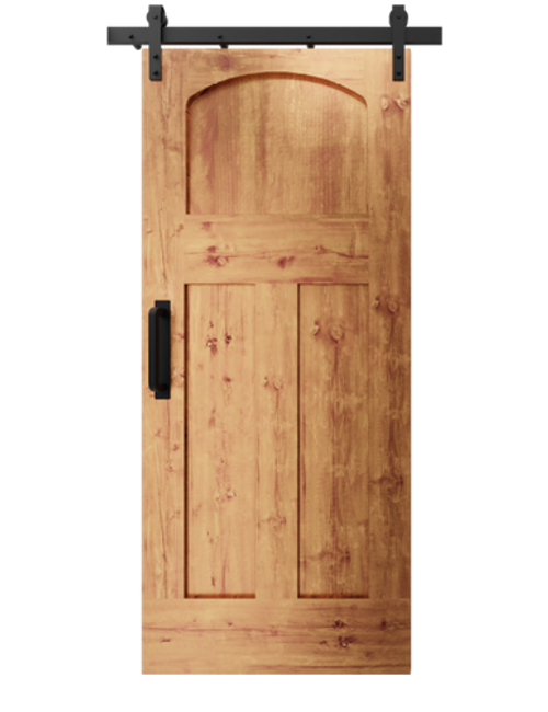 The Kennedy Arched 3 Panel Shaker Custom Sliding Barn Door