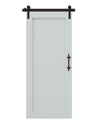 Landmark Sliding Barn Door White Shanty