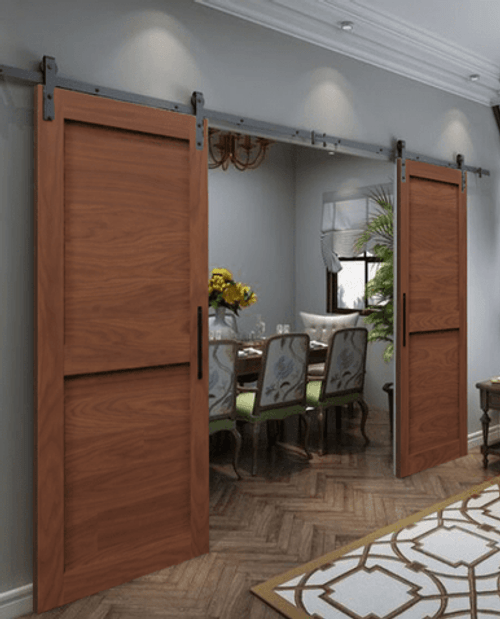 2 Panel Shaker Double Barn Door