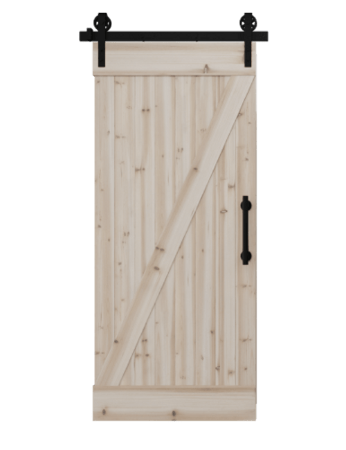 Board & Batten DIY Barn Door Kit - Full Diagonal Left | 6 Designs in 1 Box