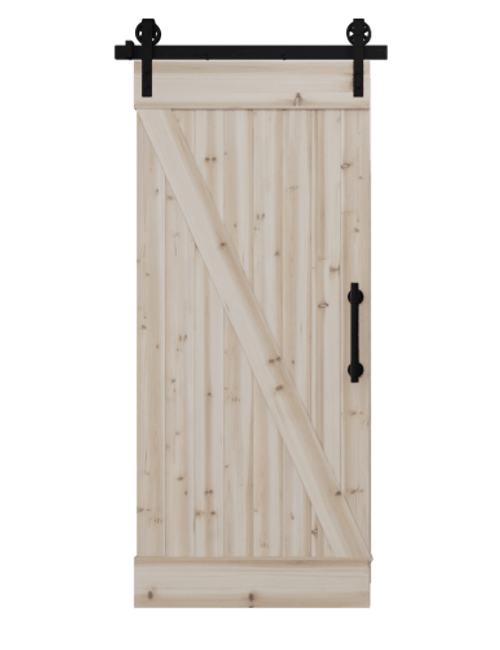 Board & Batten DIY Barn Door Kit - Full Diagonal Right | 6 Designs in 1 Box