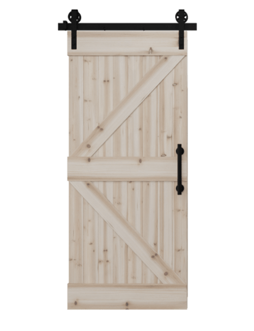 Board & Batten DIY Barn Door Kit - Stable Panel Left | 6 Designs in 1 Box