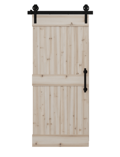 Board & Batten DIY Barn Door Kit with Center Batten | 6 Designs in 1 Box