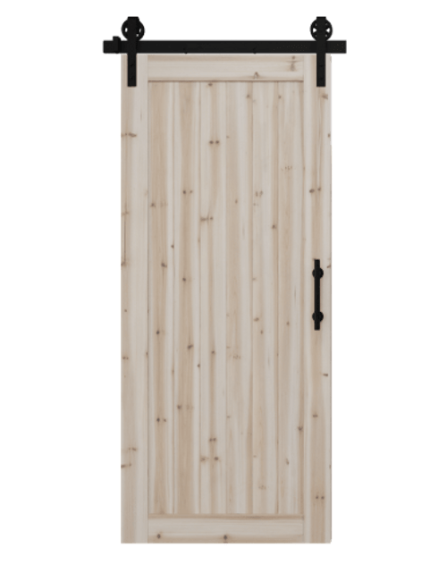 Stile & Rail DIY Barn Door Kit without Center Stile | 6 Designs in 1 Box