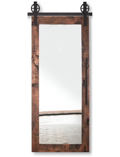 Stained Wood Sliding Barn Doors