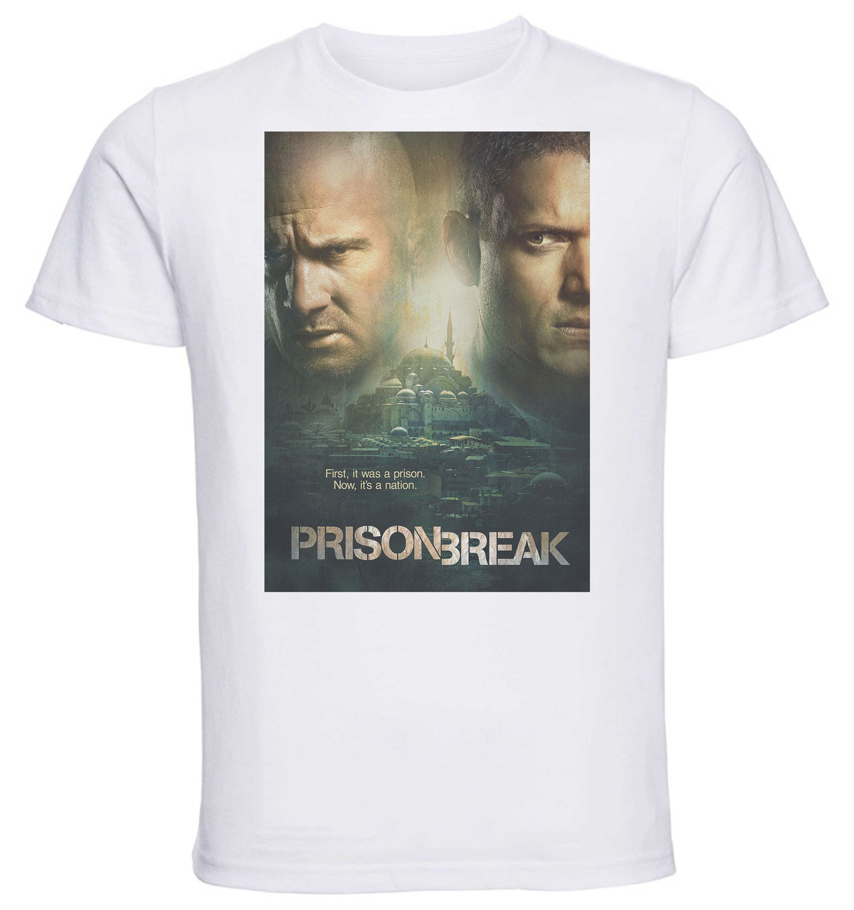 T-shirt Unisex - White - Prison Break C 