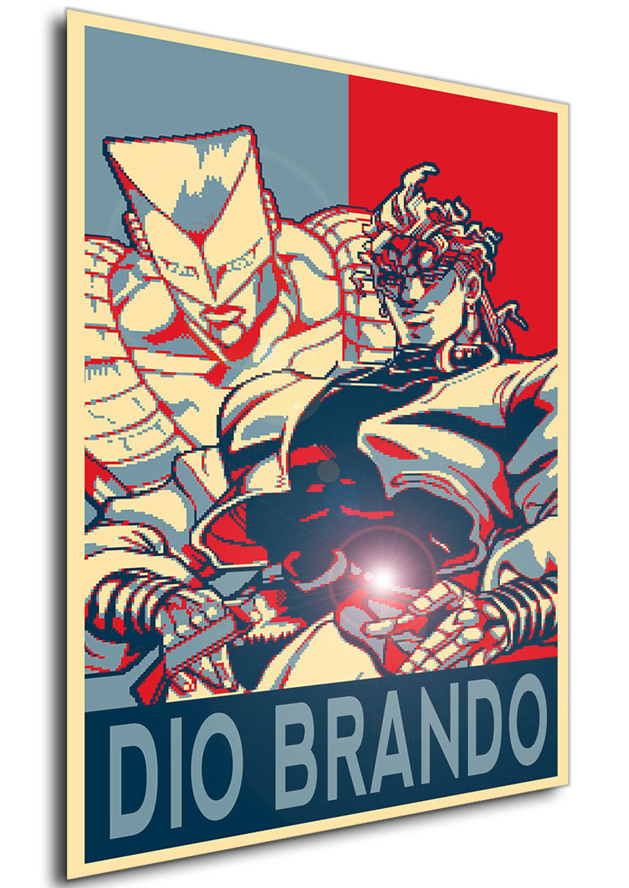 Poster Propaganda Pixel Art Jojo All Star Battle Dio Brando Propaganda World