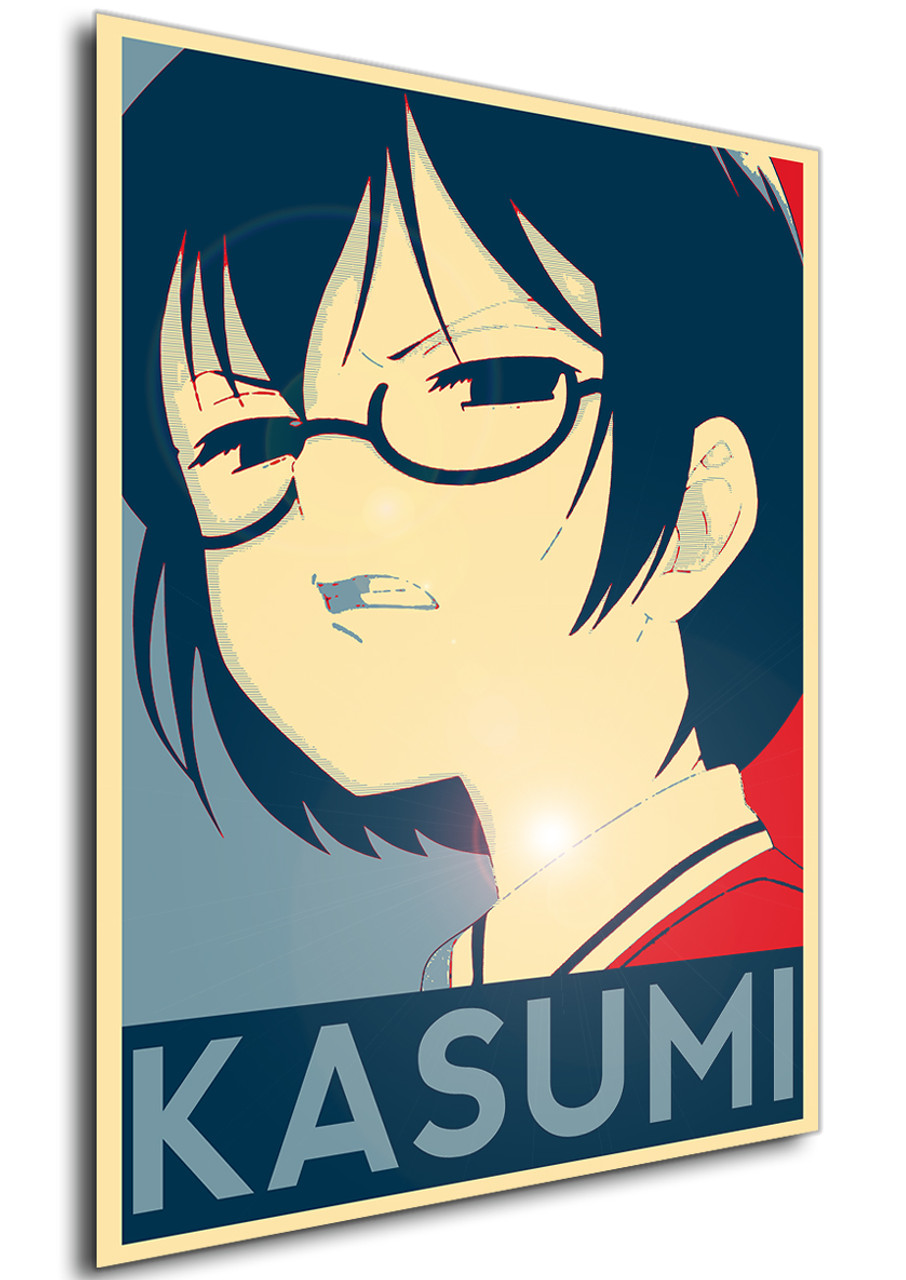 Poster Propaganda Asobi Asobase Kasumi Nomura Variant Propaganda World