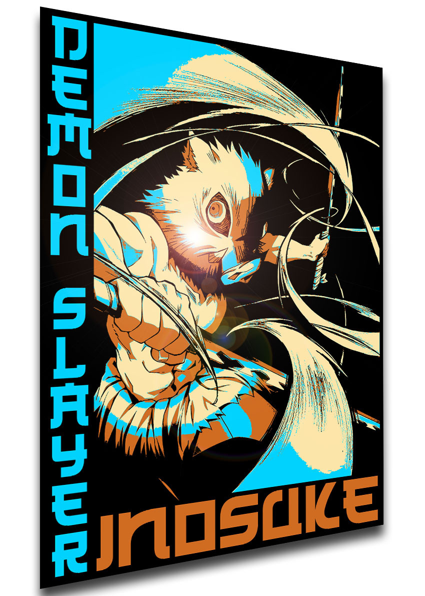 Poster Japanese Style Demon Slayer Inosuke Hashibira Sa0632 Propaganda World Want to discover art related to demonslayer? poster japanese style demon slayer